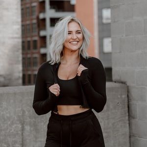 Balance Athletica elevate cropped zip up